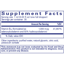 Adenosyl/Hydroxy B12 liquid by Pure Encapsulation