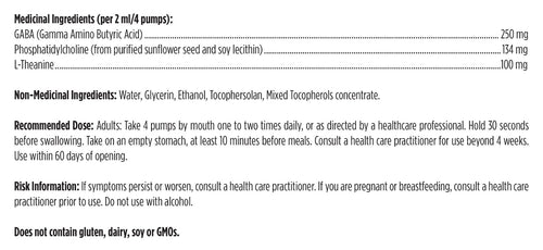 Liposomal GABA with L-Theanine by Designs for Health (50 ml)