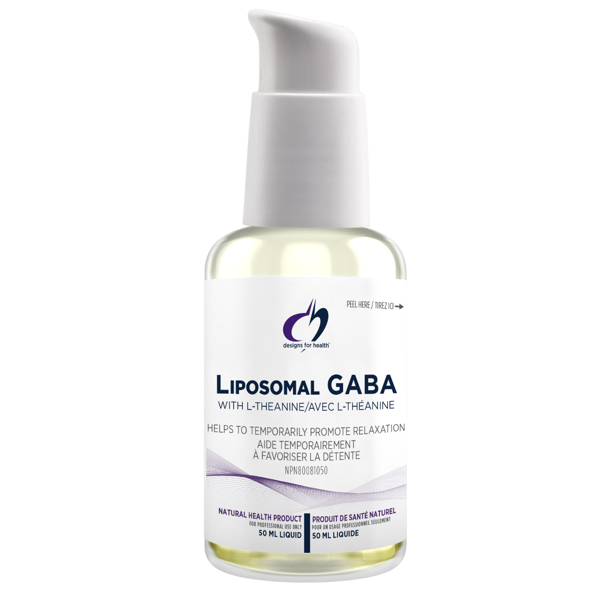 Liposomal GABA with L-Theanine by Designs for Health (50 ml)