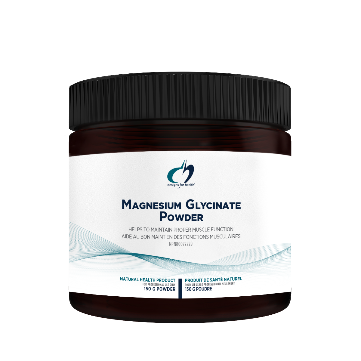 Magnesium Glycinate Powder Unflavoured by Designs for Health 150 gms
