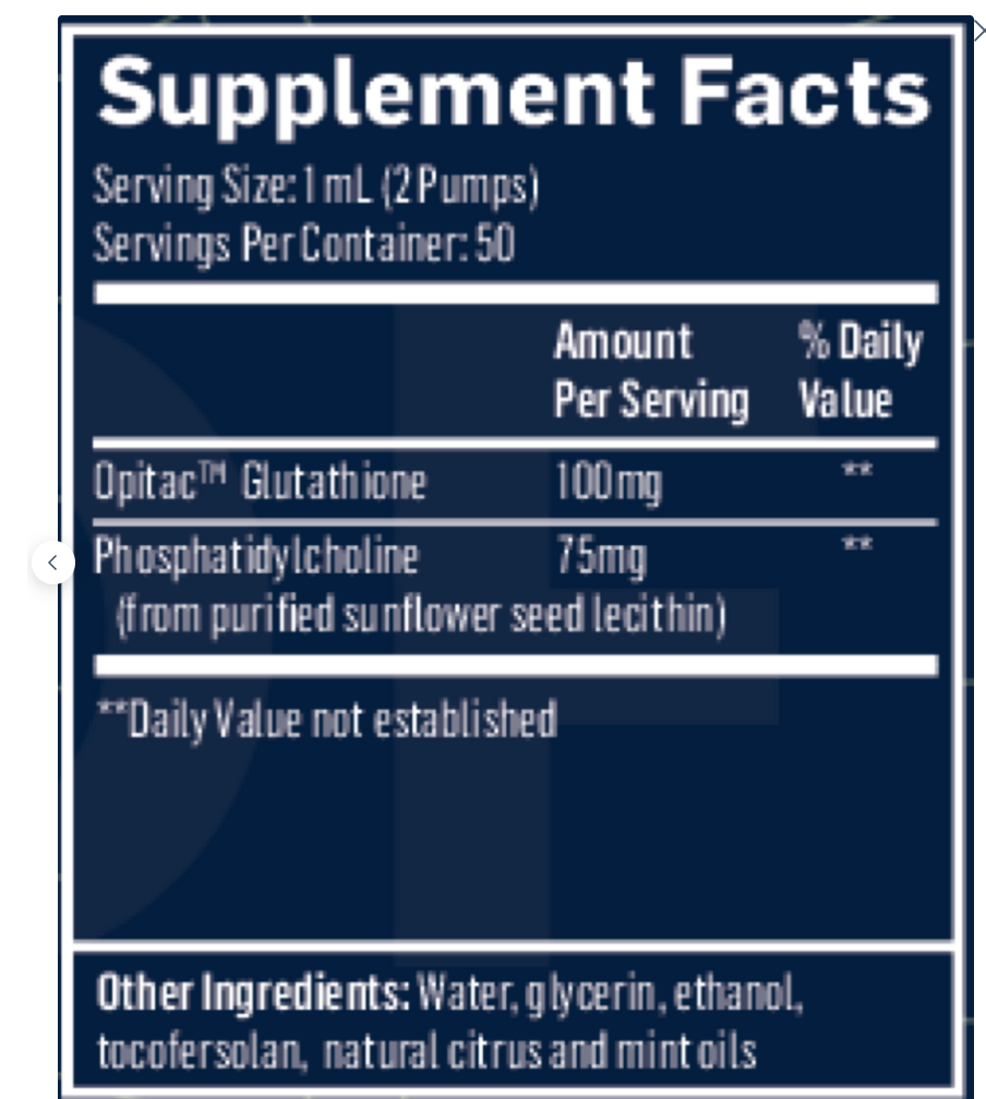 Liposomal Glutathione, Lemon Mint Flavor by Quicksilver Scientific