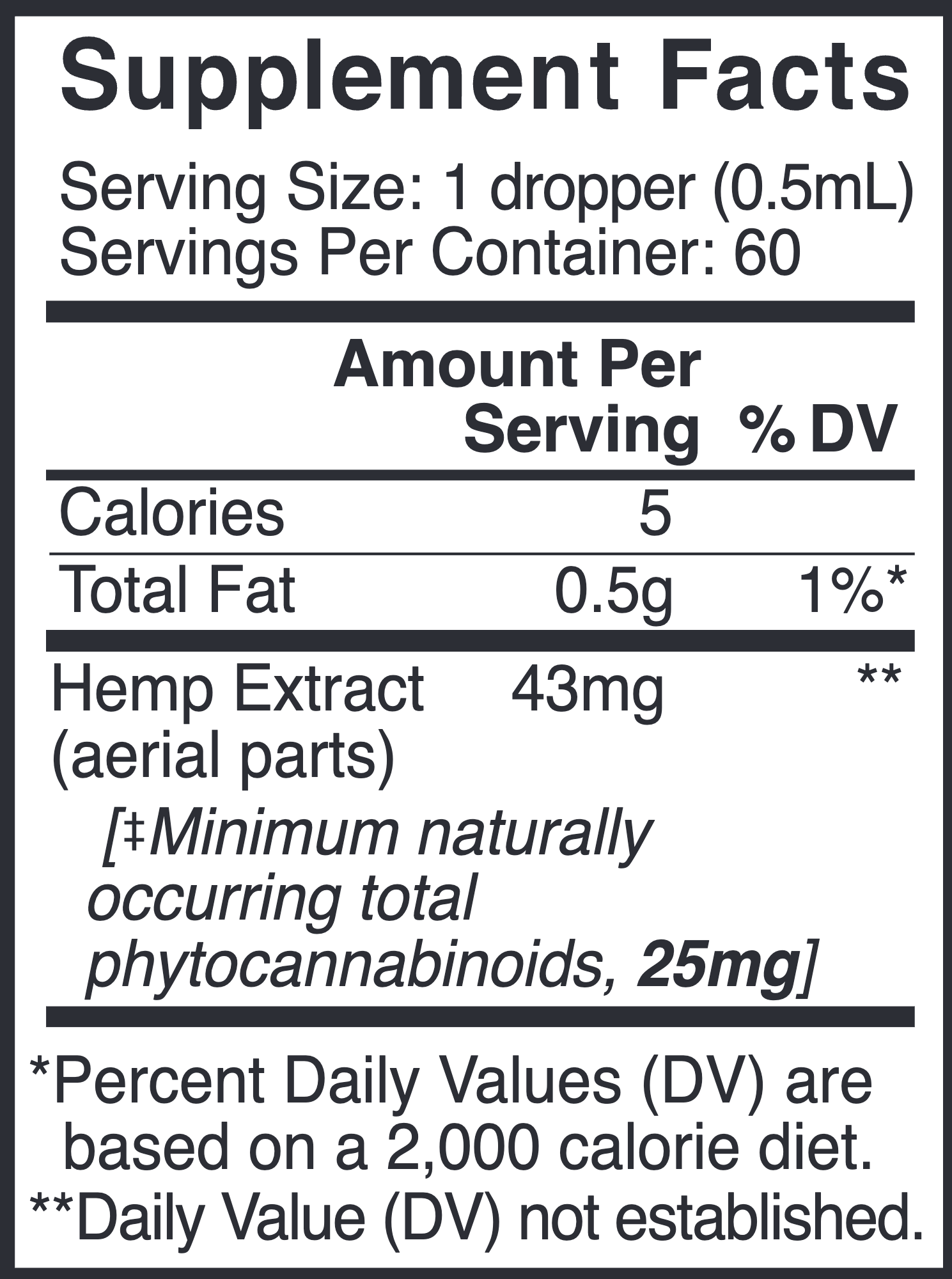 CBD Oil 50 mg Mint Chocolate Charlottes Web 1 fl oz